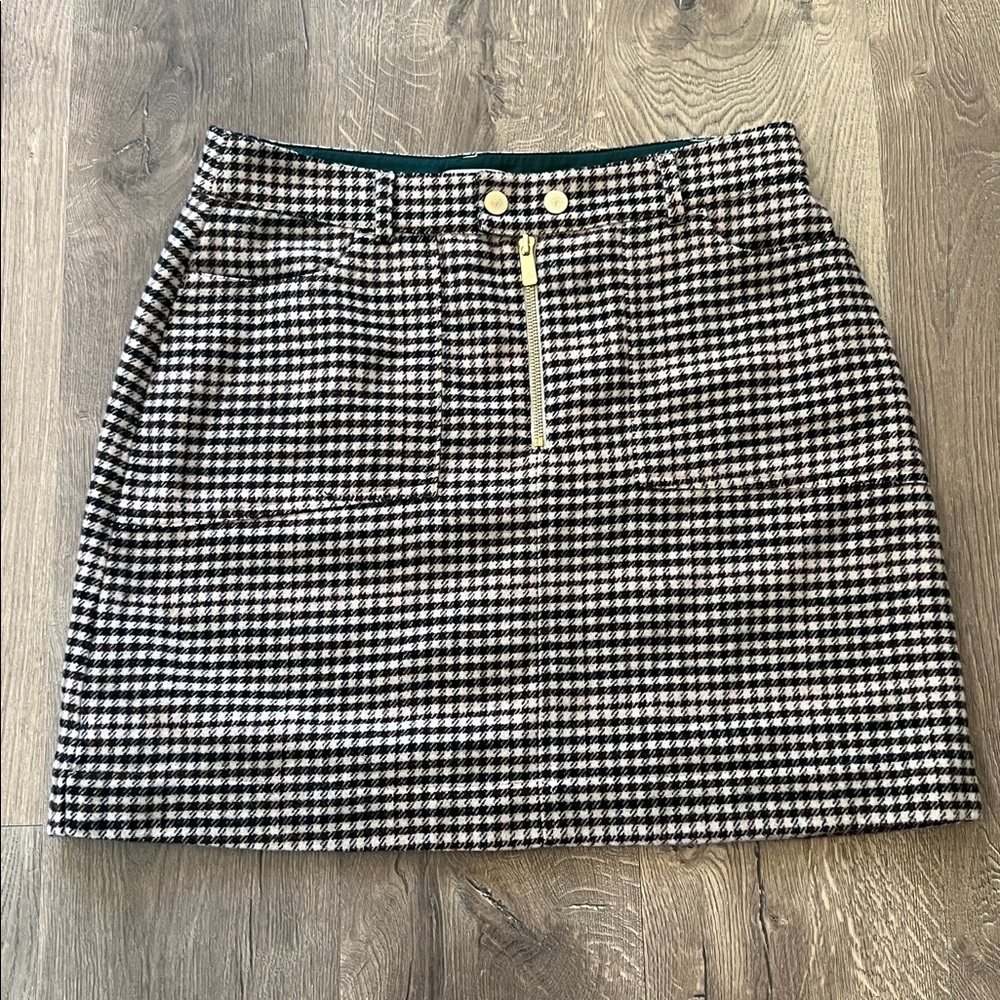 Scotch & Soda Miniskirt In Heritage Check Brown . Size L - Picture 5 of 15